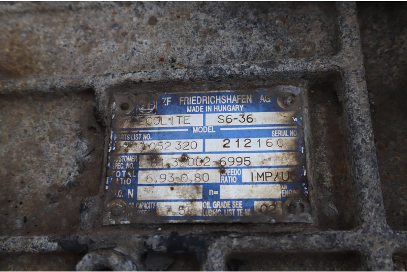 ZF S6-36 - Versnellingsbak voor Vrachtwagen: afbeelding 5 ZF S6-36 - Versnellingsbak voor Vrachtwagen: afbeelding 5