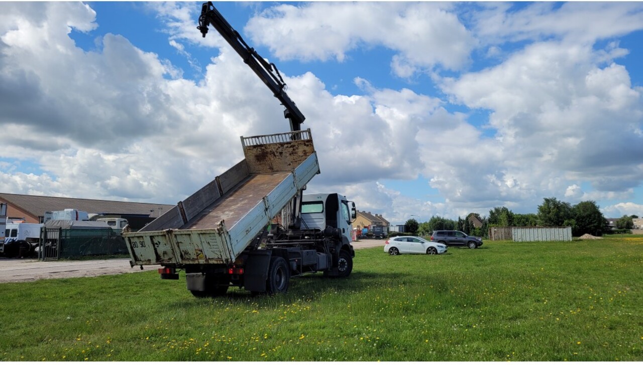 Renault Kerax 270 4x2 Euro 2 Tipper Truck Crane HIAB - Kipper vrachtwagen, Kraanwagen: afbeelding 2 Renault Kerax 270 4x2 Euro 2 Tipper Truck Crane HIAB - Kipper vrachtwagen, Kraanwagen: afbeelding 2