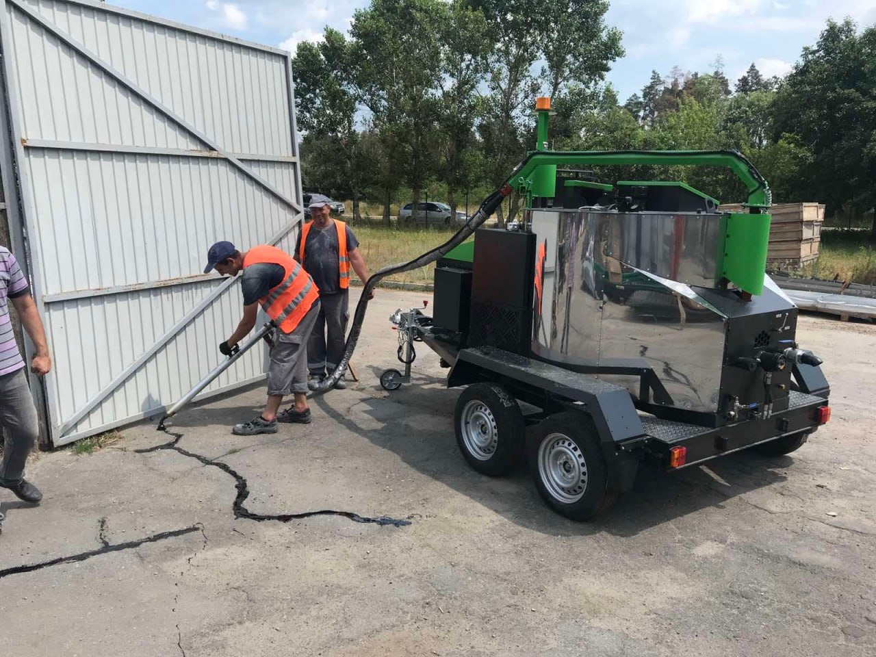 TICAB Сrack Sealing Machine,Asphalt Crack Fill Machine,500 L, Manufacturer, mašīna asfalta šuvju un plaisu aizpildīšanai BPM-500 - Asfaltmachine: afbeelding 5 TICAB Сrack Sealing Machine,Asphalt Crack Fill Machine,500 L, Manufacturer, mašīna asfalta šuvju un plaisu aizpildīšanai BPM-500 - Asfaltmachine: afbeelding 5