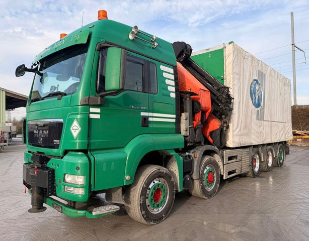 MAN TGS 35.480 10x6,E5,Palfinger PK92002+JIB+winch - Kraanwagen, Schuifzeilen vrachtwagen: afbeelding 1 MAN TGS 35.480 10x6,E5,Palfinger PK92002+JIB+winch - Kraanwagen, Schuifzeilen vrachtwagen: afbeelding 1