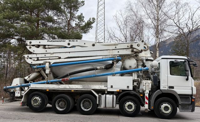 Mercedes-Benz Actros 4444 10x4,E5, Putzmeister 28m, 9m3, PUMI - Mixerpomp: afbeelding 3 Mercedes-Benz Actros 4444 10x4,E5, Putzmeister 28m, 9m3, PUMI - Mixerpomp: afbeelding 3