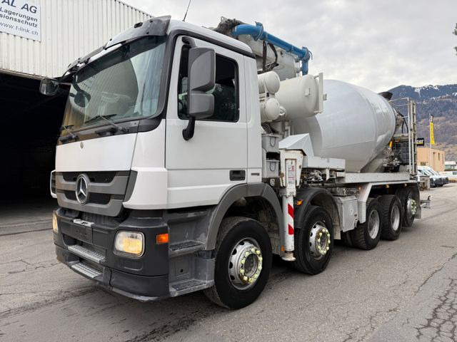 Mercedes-Benz Actros 4444 10x4,E5, Putzmeister 28m, 9m3, PUMI - Mixerpomp: afbeelding 2 Mercedes-Benz Actros 4444 10x4,E5, Putzmeister 28m, 9m3, PUMI - Mixerpomp: afbeelding 2