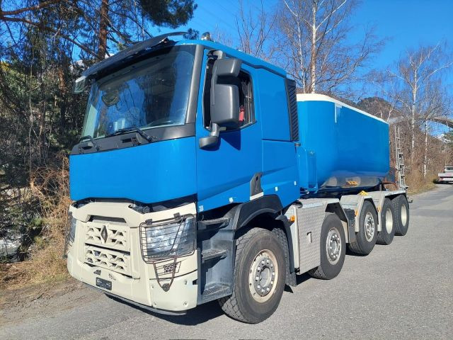 Renault C520 10x4, E6, Moser Silo Kipper 19m³ - Kipper vrachtwagen: afbeelding 1 Renault C520 10x4, E6, Moser Silo Kipper 19m³ - Kipper vrachtwagen: afbeelding 1