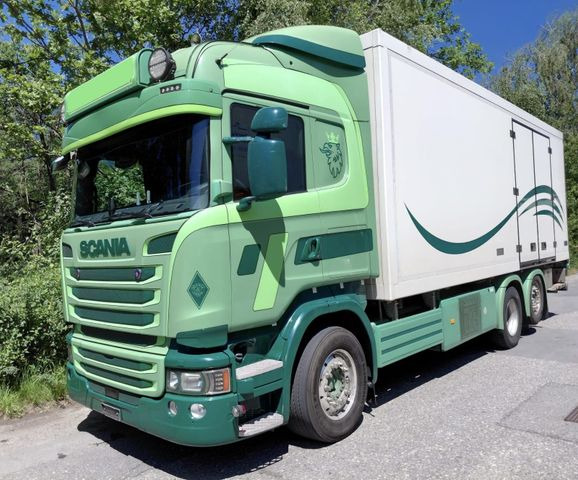 Scania R450 6x2, E6, Thermo King UT 1200, Ladebordwand - Koelwagen vrachtwagen: afbeelding 1 Scania R450 6x2, E6, Thermo King UT 1200, Ladebordwand - Koelwagen vrachtwagen: afbeelding 1