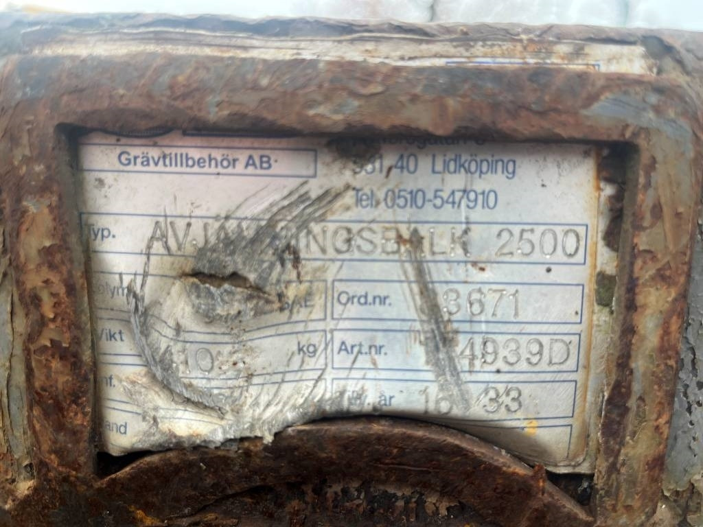 Avjämningsbalk / Planeringsbalk SB S60 - Aanbouwdeel voor Bouwmachine: afbeelding 4 Avjämningsbalk / Planeringsbalk SB S60 - Aanbouwdeel voor Bouwmachine: afbeelding 4