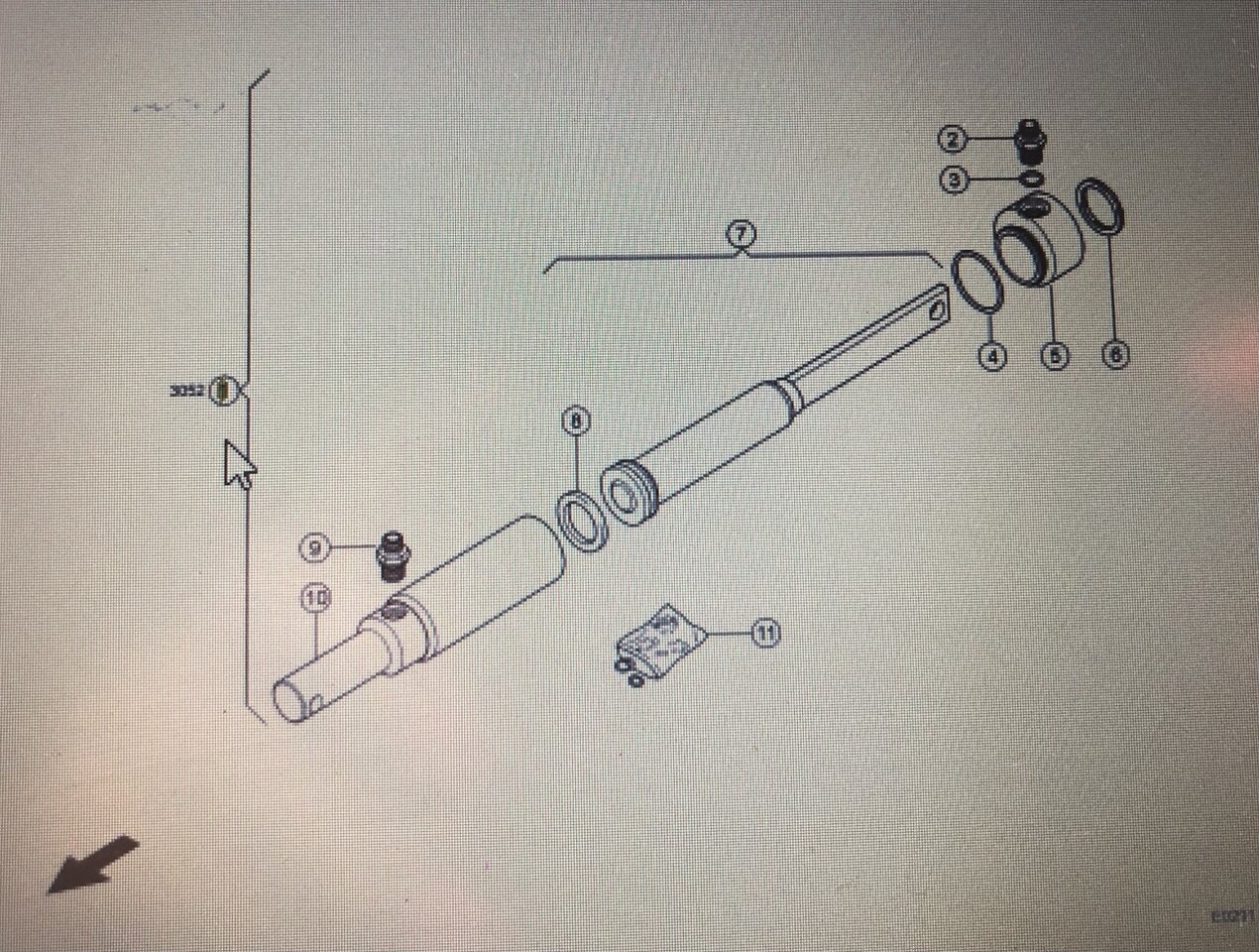 CLAAS 00 040 654 2/Claas-siłownik hydrauliczny/Claas Jaguar 880-830 900-830 810 - Hydraulische cilinder voor Landbouwmachine: afbeelding 1 CLAAS 00 040 654 2/Claas-siłownik hydrauliczny/Claas Jaguar 880-830 900-830 810 - Hydraulische cilinder voor Landbouwmachine: afbeelding 1