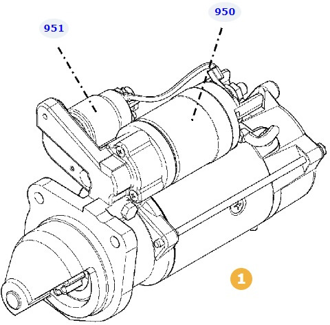 Fendt 828 Vario - rozrusznik F340900060010 - Starter voor Landbouwmachine: afbeelding 1 Fendt 828 Vario - rozrusznik F340900060010 - Starter voor Landbouwmachine: afbeelding 1