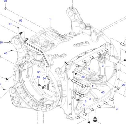 Fendt 930 933 936 939 942 Vario Gen 6 Obudowa Osi Tylnej Wału Koła CZĘŚCI H218PH010103A - As en onderdelen voor Tractor: afbeelding 1 Fendt 930 933 936 939 942 Vario Gen 6 Obudowa Osi Tylnej Wału Koła CZĘŚCI H218PH010103A - As en onderdelen voor Tractor: afbeelding 1