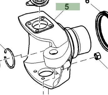 John Deere 7830 Jarzmo Przegub Zwrotnica Przekładnia Prawa R155627 - Fusee voor Landbouwmachine: afbeelding 1 John Deere 7830 Jarzmo Przegub Zwrotnica Przekładnia Prawa R155627 - Fusee voor Landbouwmachine: afbeelding 1