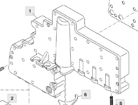 John Deere 7830 Obudowa zaworu sterującego skrzynią biegów R248584 - Versnellingsbak en onderdelen voor Landbouwmachine: afbeelding 1 John Deere 7830 Obudowa zaworu sterującego skrzynią biegów R248584 - Versnellingsbak en onderdelen voor Landbouwmachine: afbeelding 1