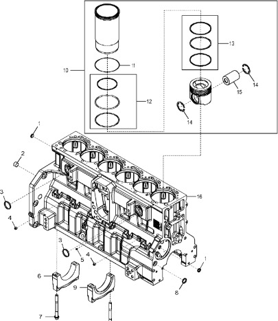 John Deere 9470RX - Pokrywa łoźyska R518573 (Silnik) - Motorlager voor Landbouwmachine: afbeelding 1 John Deere 9470RX - Pokrywa łoźyska R518573 (Silnik) - Motorlager voor Landbouwmachine: afbeelding 1