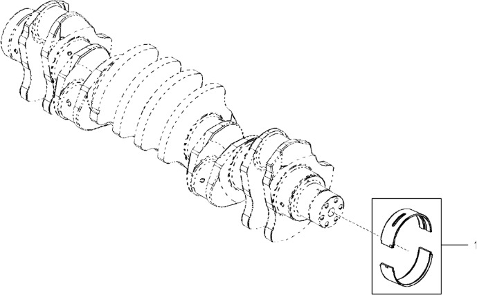 John Deere 9470RX - Zestaw łoźyska RE531766 (Silnik) - Motorlager voor Tractor: afbeelding 1 John Deere 9470RX - Zestaw łoźyska RE531766 (Silnik) - Motorlager voor Tractor: afbeelding 1