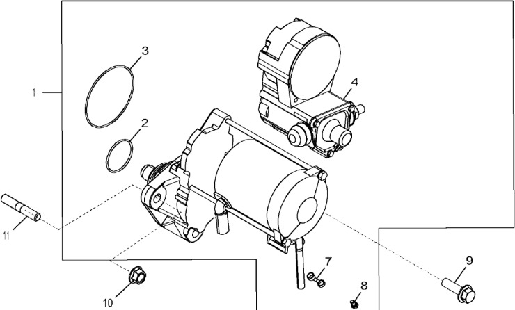John Deere 9470RX - Zestaw rozrusznika RE539584 (Silnik) - Starter voor Tractor: afbeelding 1 John Deere 9470RX - Zestaw rozrusznika RE539584 (Silnik) - Starter voor Tractor: afbeelding 1