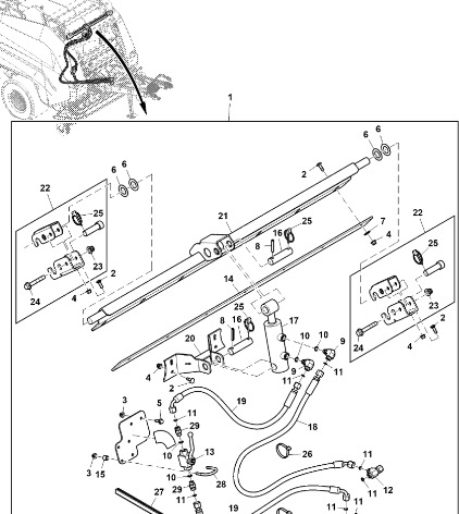John Deere 960 - Siłownik hydrauliczny DC216706 (Pasy, rolki, bramki) - Hydraulische cilinder voor Landbouwmachine: afbeelding 1 John Deere 960 - Siłownik hydrauliczny DC216706 (Pasy, rolki, bramki) - Hydraulische cilinder voor Landbouwmachine: afbeelding 1