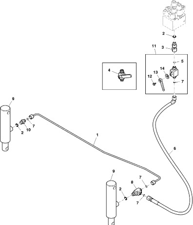 John Deere 960 - Siłownik hydrauliczny DC217128 (Układ hydrauliczny) - Hydraulische cilinder voor Landbouwmachine: afbeelding 1 John Deere 960 - Siłownik hydrauliczny DC217128 (Układ hydrauliczny) - Hydraulische cilinder voor Landbouwmachine: afbeelding 1