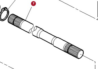 Massey Ferguson 6497 6499 Wał Odbioru Mocy WOM 3790868M1 - Aandrijfas voor Landbouwmachine: afbeelding 1 Massey Ferguson 6497 6499 Wał Odbioru Mocy WOM 3790868M1 - Aandrijfas voor Landbouwmachine: afbeelding 1