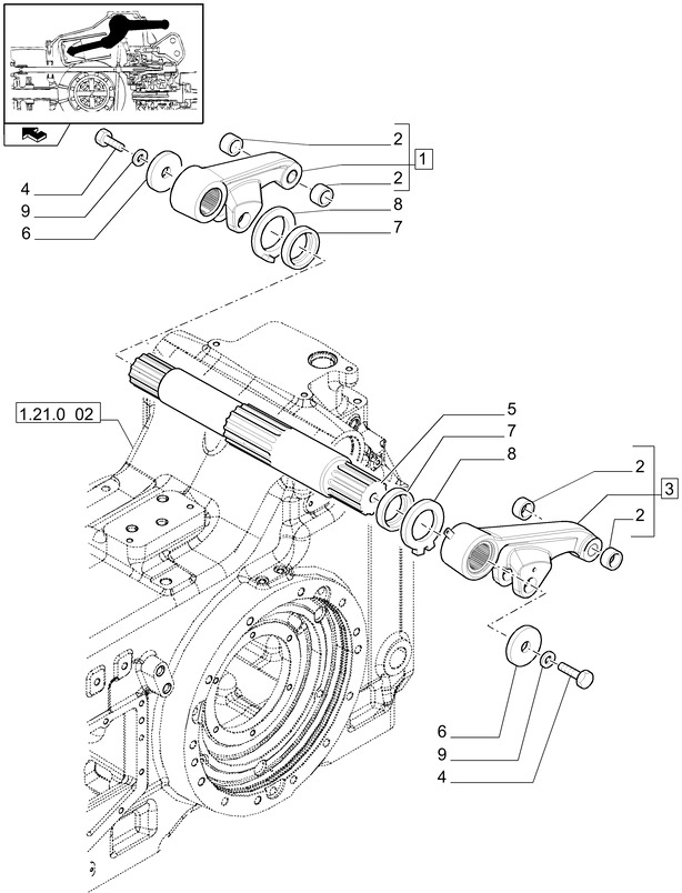 New Holland T6010 T6070 Wałek 46t, 520mm l 5188863 - Transmissie voor Tractor: afbeelding 1 New Holland T6010 T6070 Wałek 46t, 520mm l 5188863 - Transmissie voor Tractor: afbeelding 1