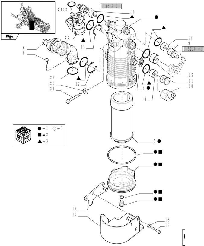 New Holland T6010 T7230 Filtr oleju hydr 194.6mm od x 493.3mm l 87313049 - Hydraulische filter voor Landbouwmachine: afbeelding 1 New Holland T6010 T7230 Filtr oleju hydr 194.6mm od x 493.3mm l 87313049 - Hydraulische filter voor Landbouwmachine: afbeelding 1