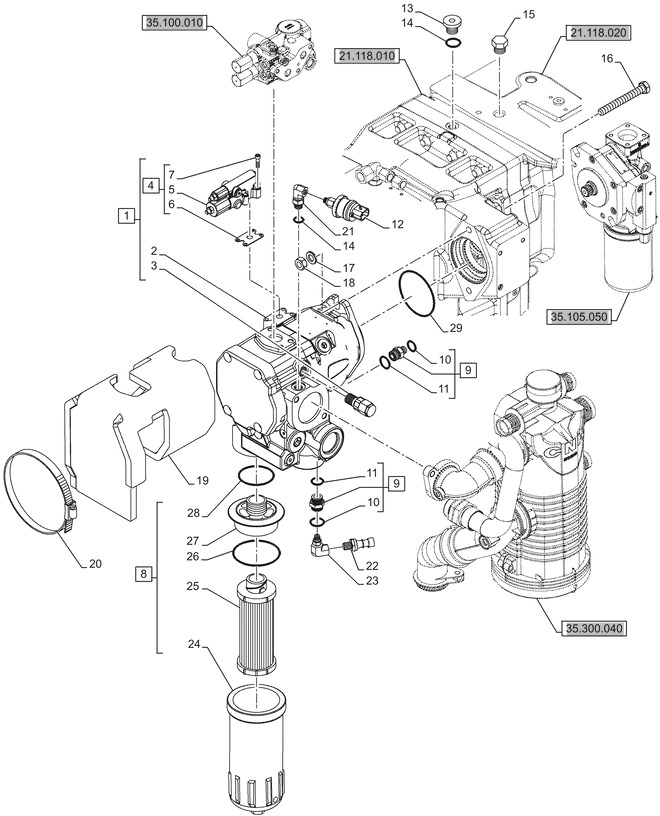 New Holland T6090 T6070 Regen pompa hydraul 63 cc 84353100R - Hydraulische pomp voor Landbouwmachine: afbeelding 1 New Holland T6090 T6070 Regen pompa hydraul 63 cc 84353100R - Hydraulische pomp voor Landbouwmachine: afbeelding 1