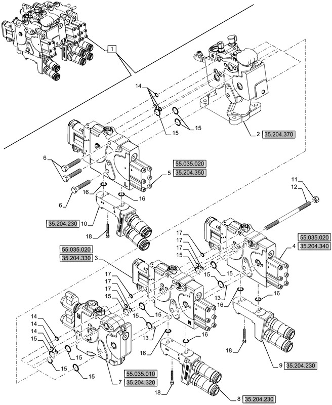 New Holland T6090 T6070 Zawór hydrauliczny 47723760 - Hydraulisch ventiel voor Landbouwmachine: afbeelding 1 New Holland T6090 T6070 Zawór hydrauliczny 47723760 - Hydraulisch ventiel voor Landbouwmachine: afbeelding 1