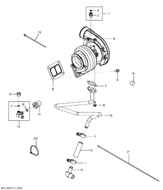 SE502374 John Deere 8345R - Turbospręźarka regenerowana - Turbolader voor Tractor: afbeelding 1 SE502374 John Deere 8345R - Turbospręźarka regenerowana - Turbolader voor Tractor: afbeelding 1