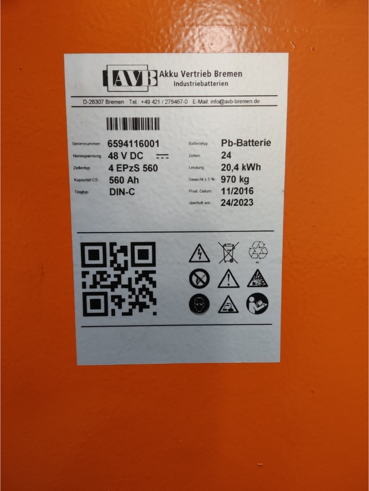 AVB 48V 360Ah - Batterij voor Intern transport: afbeelding 2 AVB 48V 360Ah - Batterij voor Intern transport: afbeelding 2