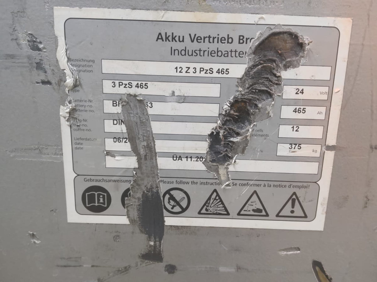 AVB Battery 24V 465Ah - Batterij voor Intern transport: afbeelding 2 AVB Battery 24V 465Ah - Batterij voor Intern transport: afbeelding 2