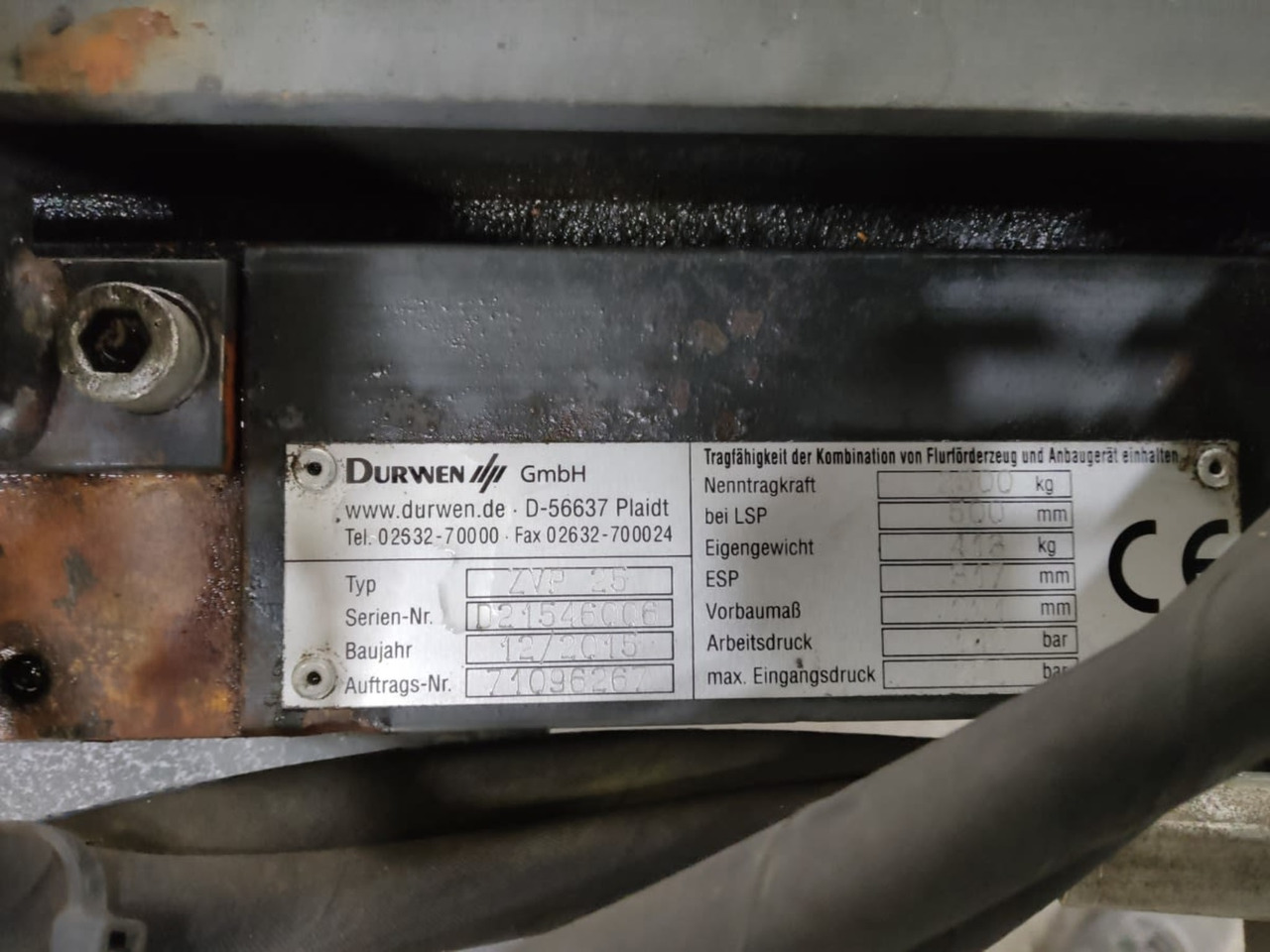 Durwen ZVP25 - Aanbouwdeel voor Intern transport: afbeelding 2 Durwen ZVP25 - Aanbouwdeel voor Intern transport: afbeelding 2