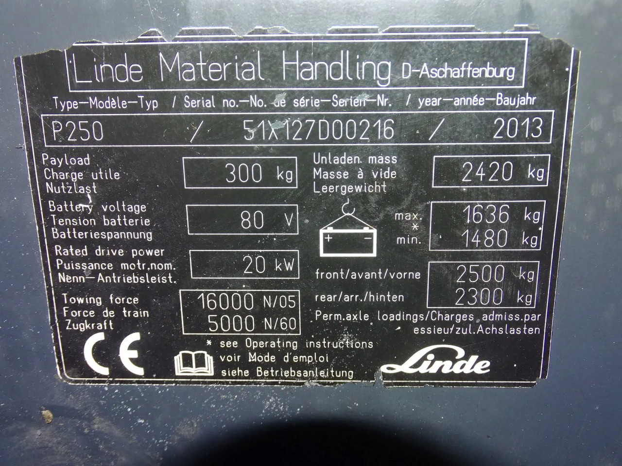 Linde P250 - Elektrische trekker: afbeelding 5 Linde P250 - Elektrische trekker: afbeelding 5