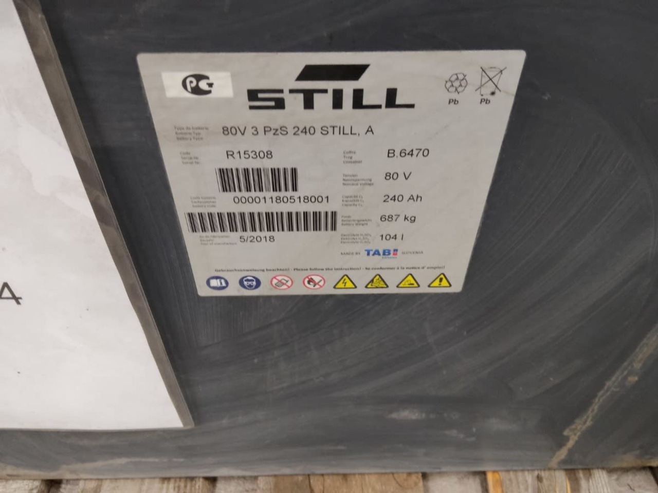 TAB Battery 80V 240Ah - Batterij voor Intern transport: afbeelding 2 TAB Battery 80V 240Ah - Batterij voor Intern transport: afbeelding 2