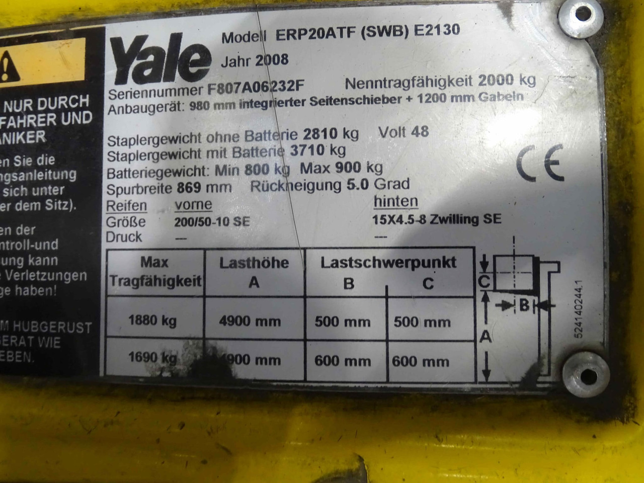 Yale ERP20ATF - Elektrische heftruck: afbeelding 5 Yale ERP20ATF - Elektrische heftruck: afbeelding 5