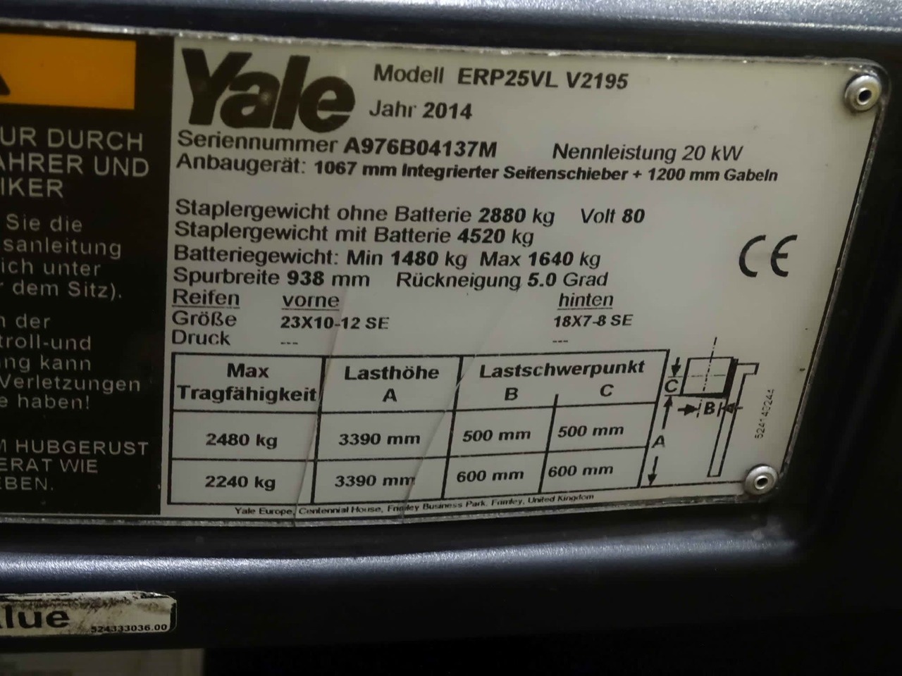 Yale ERP25VL - Elektrische heftruck: afbeelding 2 Yale ERP25VL - Elektrische heftruck: afbeelding 2