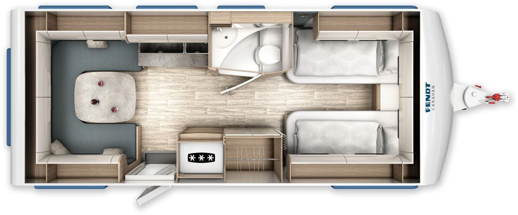 Fendt Tendenza 550 SG 2026 Safety 2000kg +++ - Caravan: afbeelding 2 Fendt Tendenza 550 SG 2026 Safety 2000kg +++ - Caravan: afbeelding 2