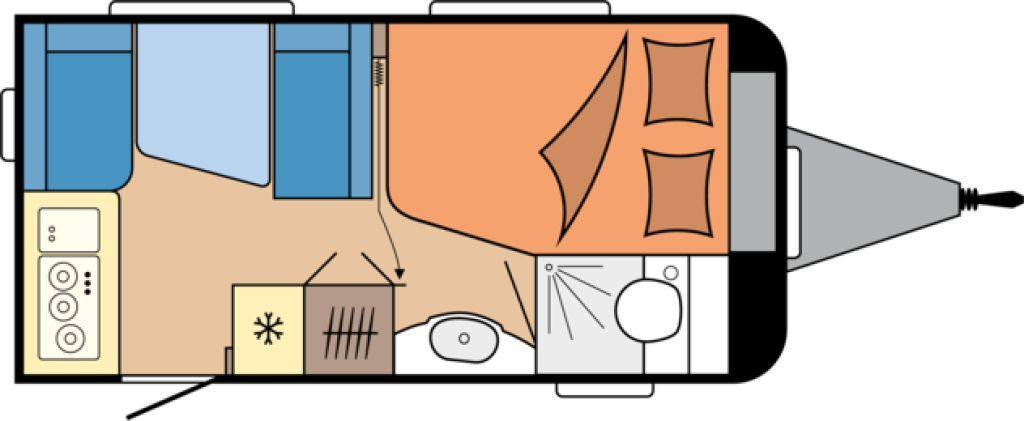 Hobby De Luxe 400 SFe 1500kg., Fahrradträger - Caravan: afbeelding 2 Hobby De Luxe 400 SFe 1500kg., Fahrradträger - Caravan: afbeelding 2