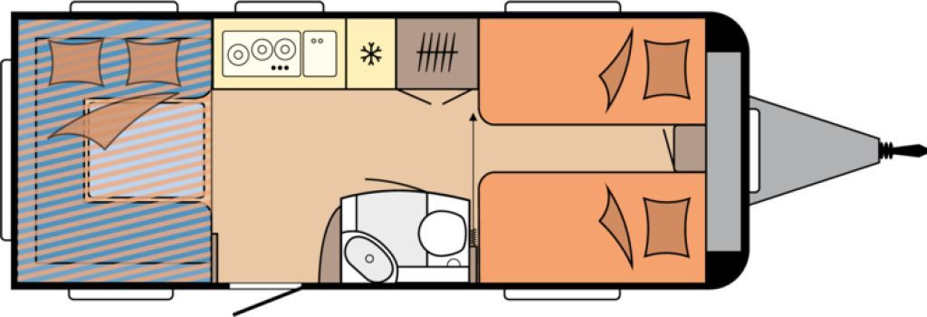Hobby De Luxe 515 UHL 2000kg. Backofen, Dunsthaube + - Caravan: afbeelding 2 Hobby De Luxe 515 UHL 2000kg. Backofen, Dunsthaube + - Caravan: afbeelding 2
