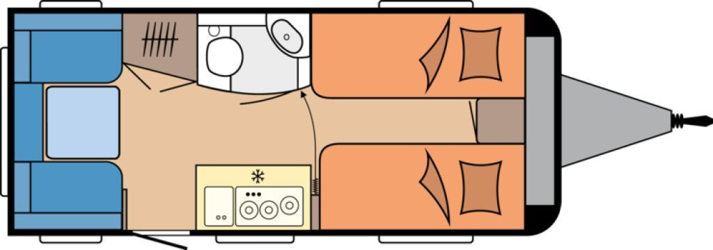 Hobby OnTour 460 DL 2026 BUGFENSTER 1500 ROLLROST - Caravan: afbeelding 2 Hobby OnTour 460 DL 2026 BUGFENSTER 1500 ROLLROST - Caravan: afbeelding 2