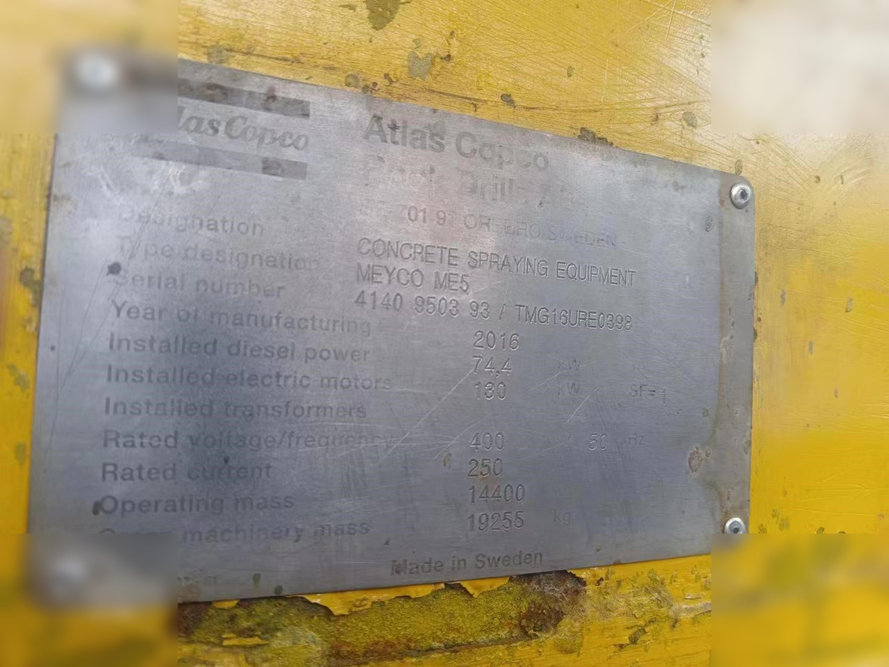 2016 EPIROC MEYCO ME5 MOUNTED ON 2016 ATLAS ARK254K - Betonpomp: afbeelding 5 2016 EPIROC MEYCO ME5 MOUNTED ON 2016 ATLAS ARK254K - Betonpomp: afbeelding 5