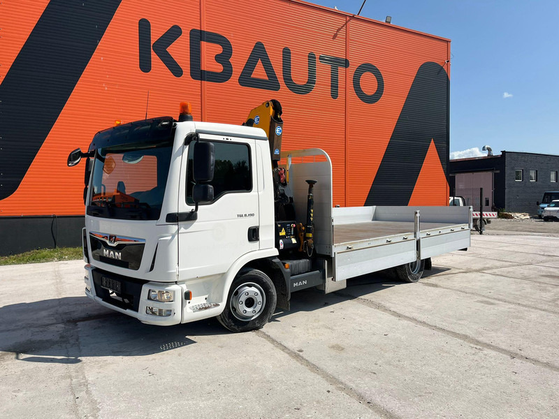 MAN TGL 8.190 4x2 EFFER 80.2/2S / PLATFORM L=5250 mm - Vrachtwagen met open laadbak, Kraanwagen: afbeelding 2 MAN TGL 8.190 4x2 EFFER 80.2/2S / PLATFORM L=5250 mm - Vrachtwagen met open laadbak, Kraanwagen: afbeelding 2