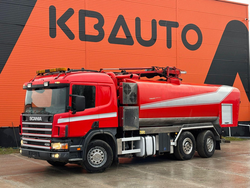 Scania P 124 6x2*4 KORP&SON / TANK 8000 l / VACUUM Wittig RFW260 / PRESSURE Uraca DK716 140 bar / 400 l/min - Vacuümwagen: afbeelding 1 Scania P 124 6x2*4 KORP&SON / TANK 8000 l / VACUUM Wittig RFW260 / PRESSURE Uraca DK716 140 bar / 400 l/min - Vacuümwagen: afbeelding 1