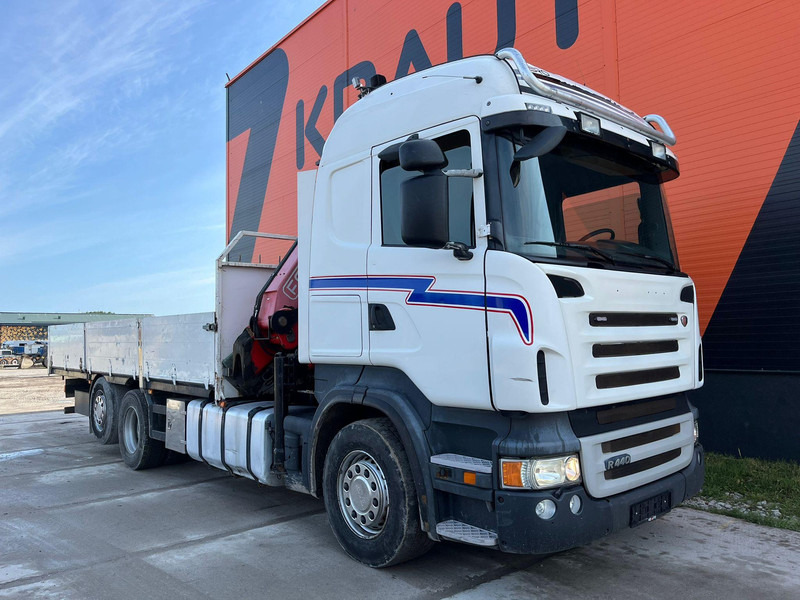 Scania R 440 6x2*4 FASSI F260XP / PLATFORM L=6760 mm - Vrachtwagen met open laadbak, Kraanwagen: afbeelding 4 Scania R 440 6x2*4 FASSI F260XP / PLATFORM L=6760 mm - Vrachtwagen met open laadbak, Kraanwagen: afbeelding 4