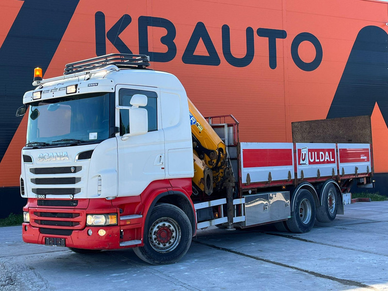 Scania R 500 6x2*4 EFFER 255/6S / PLATFORM L=6620 mm - Vrachtwagen met open laadbak, Kraanwagen: afbeelding 2 Scania R 500 6x2*4 EFFER 255/6S / PLATFORM L=6620 mm - Vrachtwagen met open laadbak, Kraanwagen: afbeelding 2