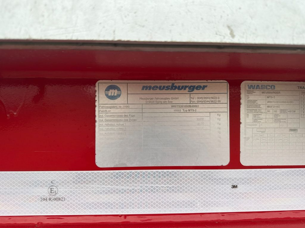 Meusburger 2 achs tiefbett / 300 mm - Dieplader oplegger: afbeelding 3 Meusburger 2 achs tiefbett / 300 mm - Dieplader oplegger: afbeelding 3