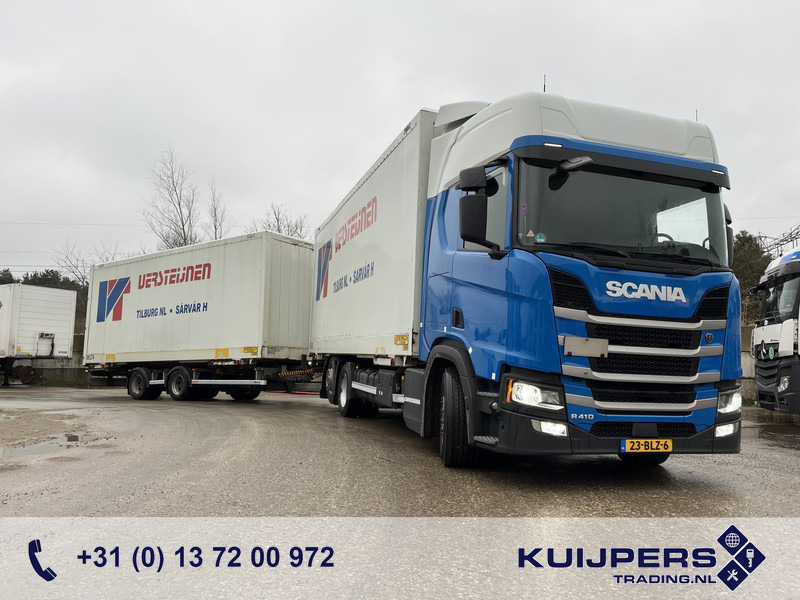Scania R410 Highline / BDF Box + Wecon AWZ 218 / BDF Box / 448 dkm / NL Truck + Trailer - Containertransporter/ Wissellaadbak vrachtwagen: afbeelding 1 Scania R410 Highline / BDF Box + Wecon AWZ 218 / BDF Box / 448 dkm / NL Truck + Trailer - Containertransporter/ Wissellaadbak vrachtwagen: afbeelding 1