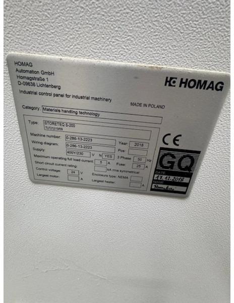 Homag Storeteq O-200 - Houtbewerkingsmachine: afbeelding 4 Homag Storeteq O-200 - Houtbewerkingsmachine: afbeelding 4