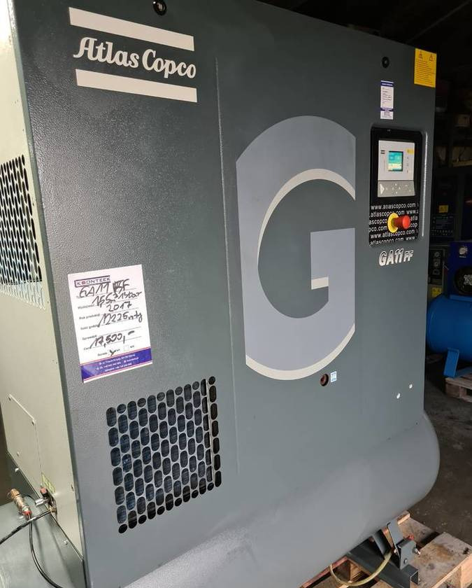 Kompresor śrubowy Atlas Copco GA 11 FF - Luchtcompressor: afbeelding 1 Kompresor śrubowy Atlas Copco GA 11 FF - Luchtcompressor: afbeelding 1