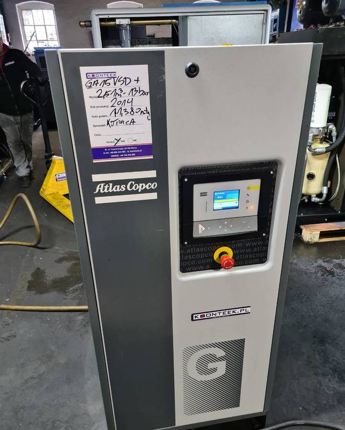 Kompresor śrubowy Atlas Copco GA 15 VSD ff + - Luchtcompressor: afbeelding 4 Kompresor śrubowy Atlas Copco GA 15 VSD ff + - Luchtcompressor: afbeelding 4
