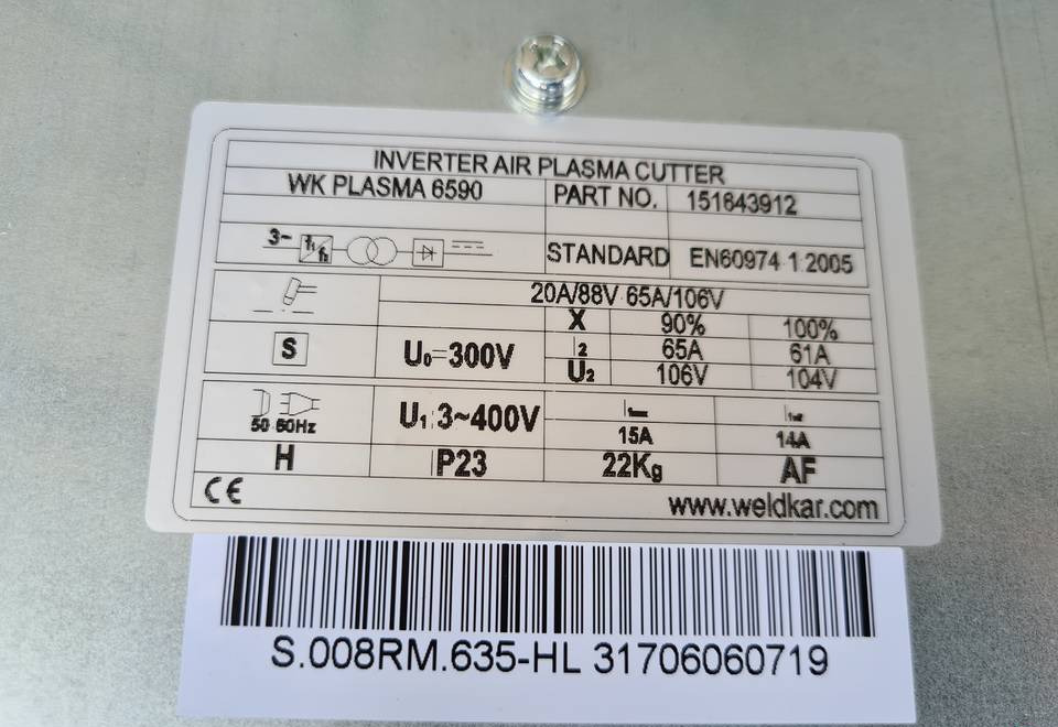Plazma Przecinarka plazmowa WELDKAR WK Plasma 6590 - Uitrusting voor lassen: afbeelding 4 Plazma Przecinarka plazmowa WELDKAR WK Plasma 6590 - Uitrusting voor lassen: afbeelding 4