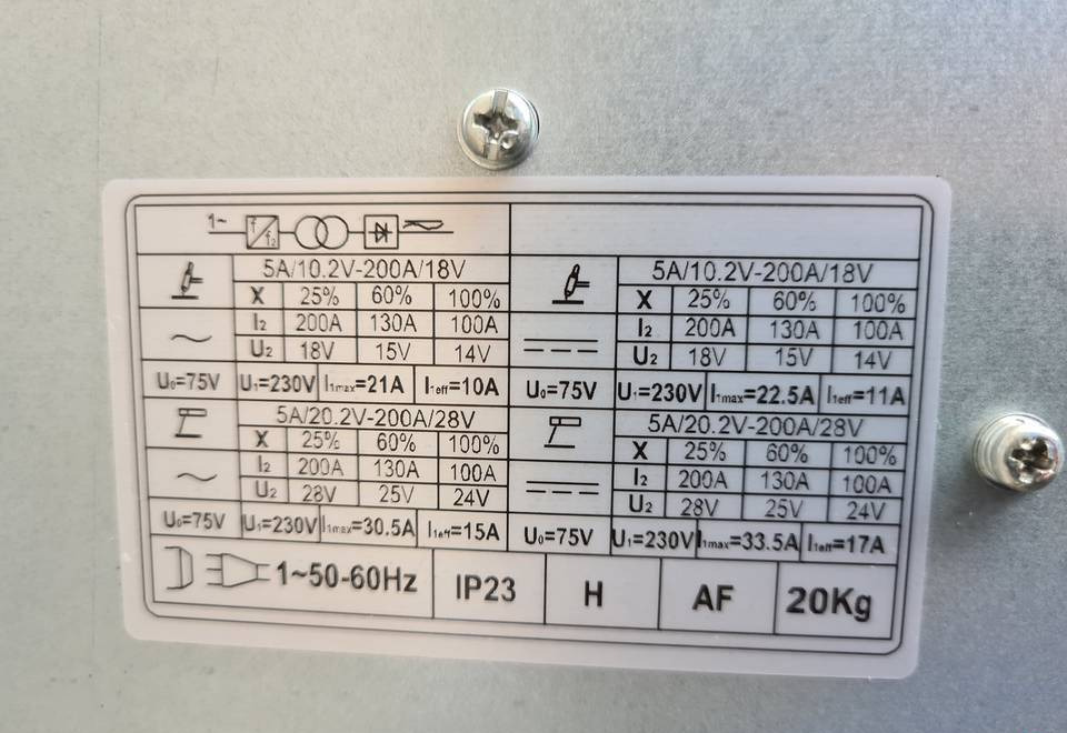 Spawarka WELDKAR MULTIGMAW Mig, Mag, Mma, Tig 200 A - Uitrusting voor lassen: afbeelding 5 Spawarka WELDKAR MULTIGMAW Mig, Mag, Mma, Tig 200 A - Uitrusting voor lassen: afbeelding 5