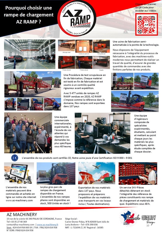 AZ RAMP EASY-XL 8 mobile loading ramp - Laadbrug: afbeelding 5 AZ RAMP EASY-XL 8 mobile loading ramp - Laadbrug: afbeelding 5