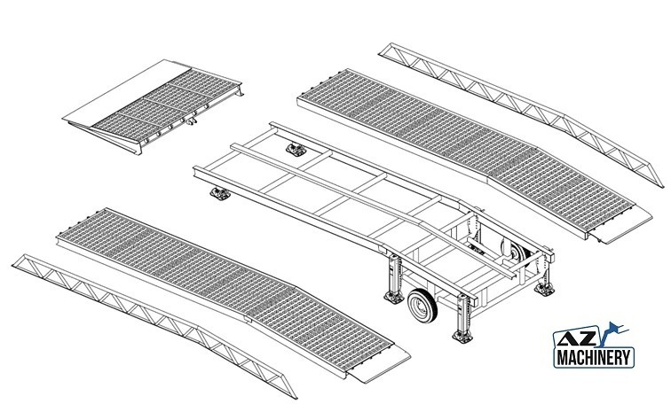 Nieuw Laadbrug AZ RAMP STAR-10-XL mobile loading ramp: afbeelding 10